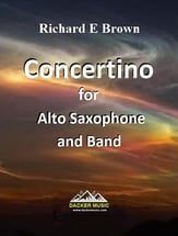 Concertino for Alto Saxophone and Band Concert Band sheet music cover